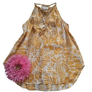 Loft Tropical Print Sleeveless Top